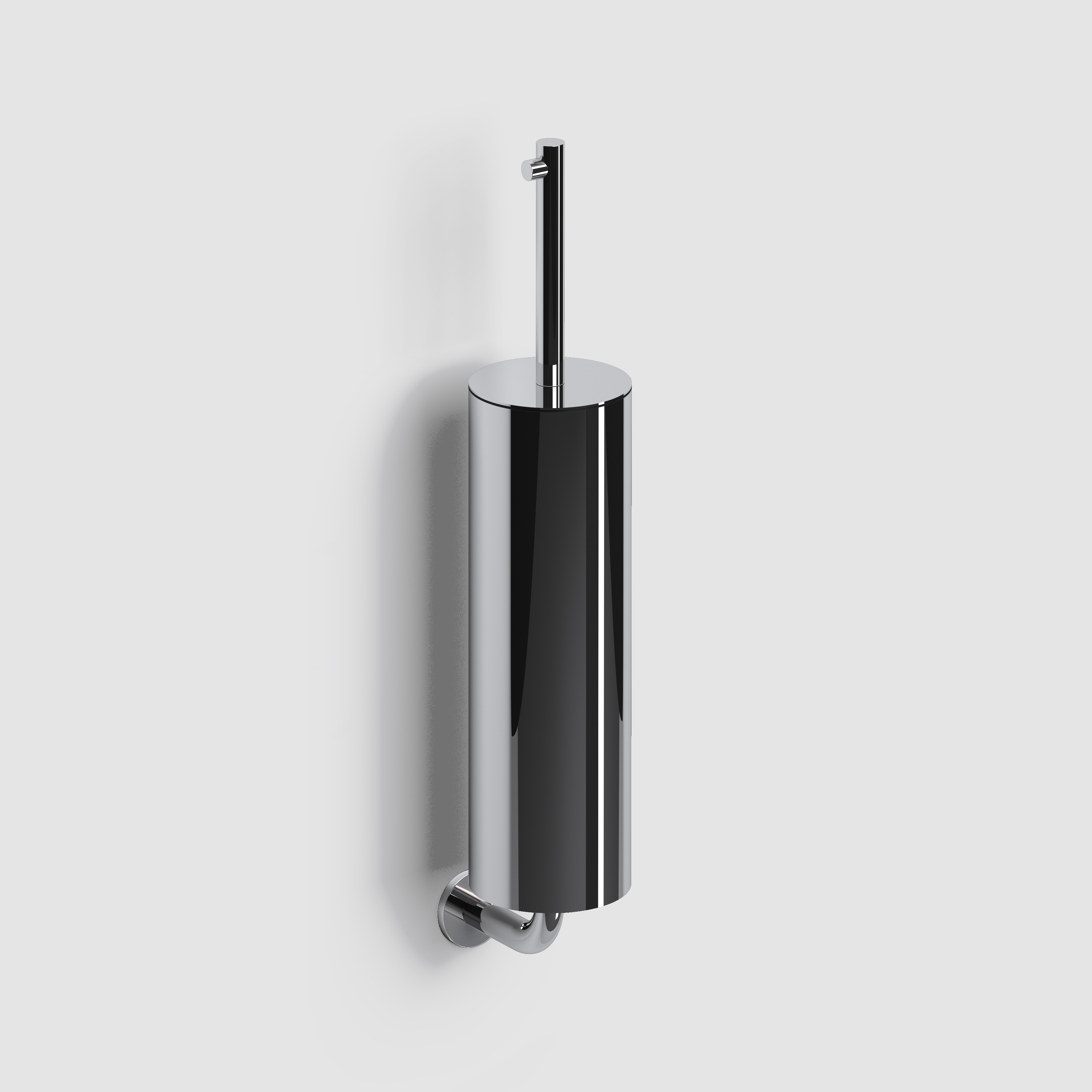 Clou Kaldur toiletborstelgarnituur, wandmodel, chroom